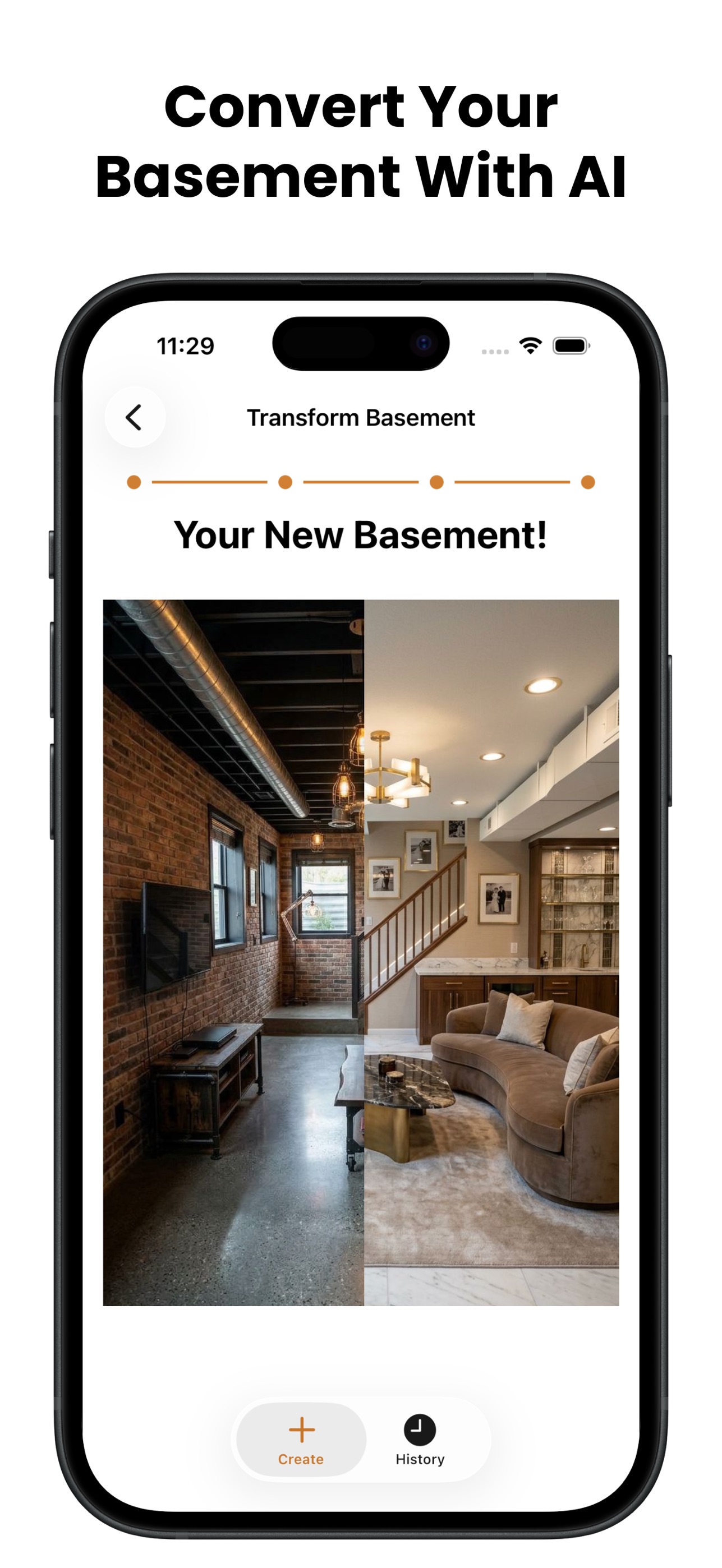 Basement Design app screenshot